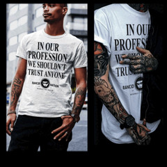Gangster T-shirt, Mobster Hustle Dope Urban Hip Hop Thug Hitman Quote tee