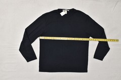 Perry Ellis Shirt Mens XL Black Long Sleeve Crew Neck Principles Tee New