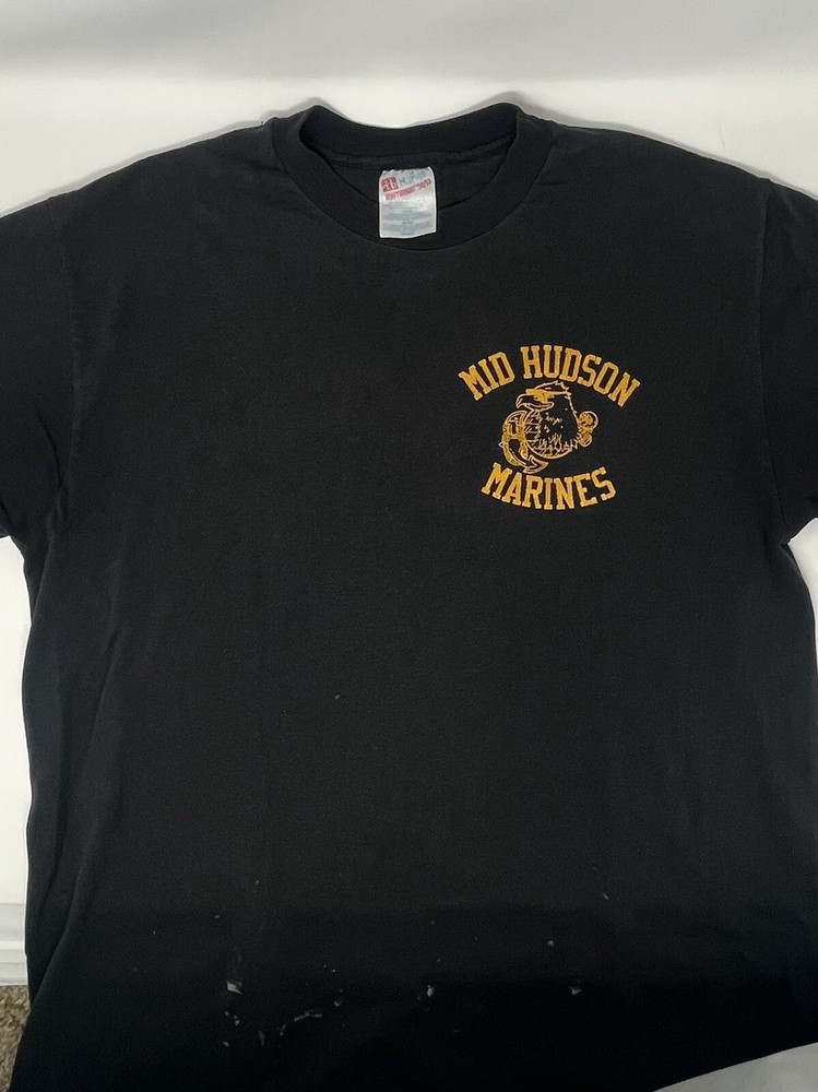 Vintage 1990s Mid Hudson Marines Single Stitch T Shirt (L)