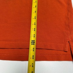 US Polo Assn Collared Short Mens M 21.5×25 Orange Big Horse USPA