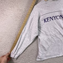 Vintage Kenyon College Champion Shirt Adult Large Gray Long Sleeve 90’s USA
