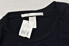 Perry Ellis Shirt Mens XL Black Long Sleeve Crew Neck Principles Tee New