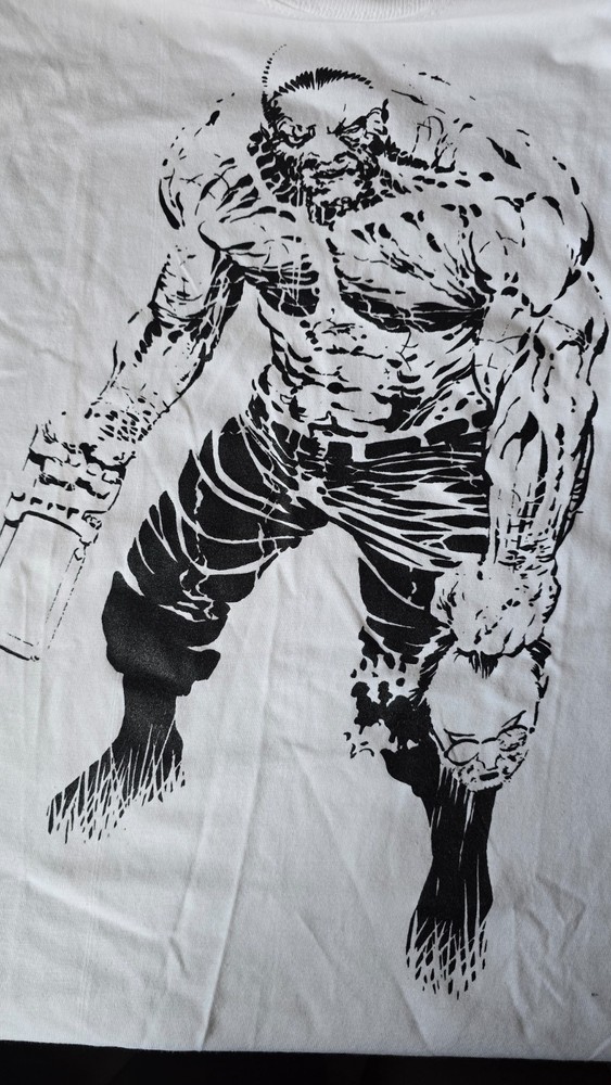 FRANK MILLER’S SIN CITY COMIC GRAPHITTI DESIGNS MARV SHIRT SMALL HANES