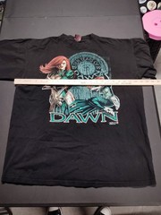 Vintage Dawn Comic Book Tshirt 1999 Fashion Victim Tee Size XL Holes Pinholes