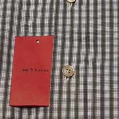 NEW KITON MULTICOLOR COTTON SHIRT US 15.75 – EU 40 MUL