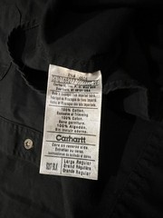 🟥🟥🟥 CARHARTT BRAND ENERGY SERVICES CANVAS LONG SLEEVE SHIRT MEN’S LARGE S207