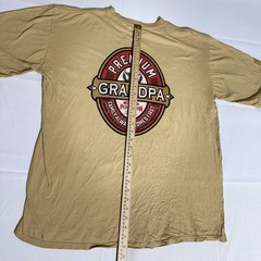 Crazy Shirt Graphic T, Combed Cotton, Premium Grandpa, Yellow, Male, XL