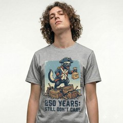 Honey Badger Freedom Fries Years Still Dont Care Funny Vintage T-Shirt