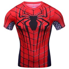 Spiderman 3D T-Shirts Short Sleeve Polyester Quick Dry Breathable Jerseys