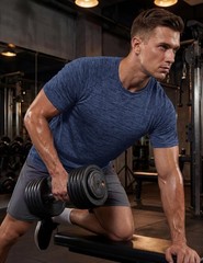Mens Moisture Wicking T-Shirts Quick Dry Breathable Shirts Workout Summer Cre…