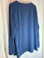 Dickies Performance Moisture Wicking Long Sleeve Pocket Blue T-Shirt Mens 3XL