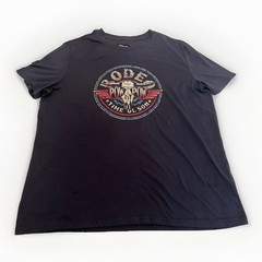 Rock & Roll Denim Dale Brisby Rodeo Time Ol’ Son Blue Graphic T-Shirt LARGE