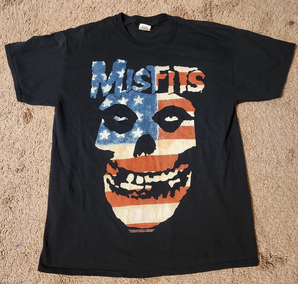 Vintage y2k 90s The Misfits Punk Rock Band T-shirt Size L