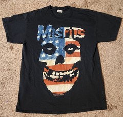 Vintage y2k 90s The Misfits Punk Rock Band T-shirt Size L