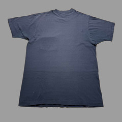 Vintage 80s Blank Minimalist Distressed Single Stitch Pocket T-Shirt – Large