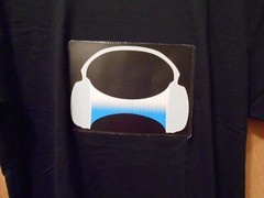 Men’s S Sound Activated Flashing Light Up T-Shirt Headphones Dance Party Fun