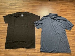Lot of 2 – George T-Shirt Men’s Size L (42-44): 1 pcs – Black, 1 pcs – Blue