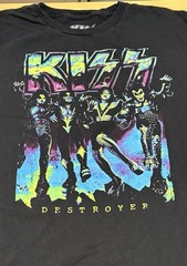 KISS Shirt Mens XL Cover Artwork Destroyer Album Cotton