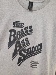 Brass Ass Saloon T-Shirt Lg Cotton