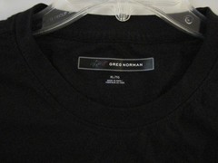 Greg Norman T-Shirt Mens XL Black Short Sleeve Crew Neck Pocket Unworn