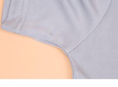Knitted Men’s Short Sleeve T-shirt Mulberry Silk Fabric Round Neck Pullover Top