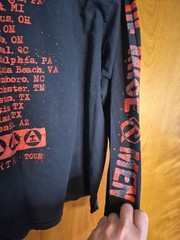 Vintage Of Mice And Men Earth Tour Long Sleeve T-Shirt Men 2XL Metal