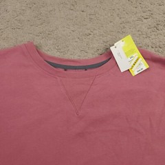 All in Motion Sweatshirt Mens XXL Ruby Red Fleece Crew Neck Relaxed Fit