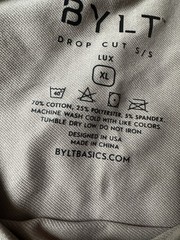 Men’s BYLT Drop Cut Short Sleeve Tshirt LOT Lux Size Extra Large XL