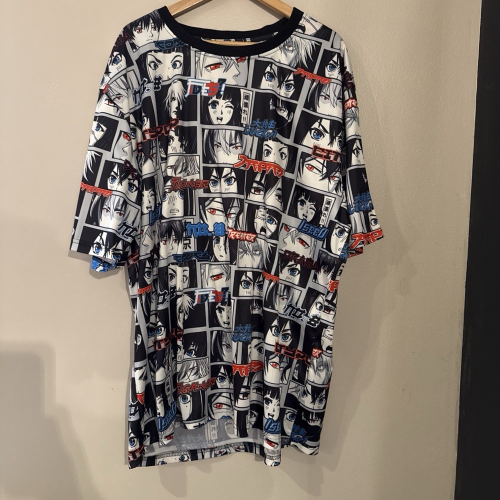 Fresh Prints Of Tokyo Mens Anime Comic T-shirt 3XL Drill Clothing Company