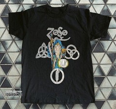 Led Zeppelin Zoso The Hermit Wizard Black Unisex T-shirt Size S-5XL