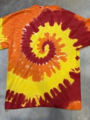 Vintage Y2K Pink Floyd Tie Dye Pigs On The Wing Band Shirt Port & Company Large