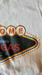 Y2K Welcome To Las Vegas Nevada T-shirt White Collectible Large