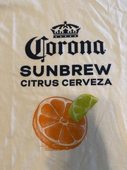 Set Of 5 New Corona Sunbrew Cerveza Citrus T-shirt Unisex Medium Cotton White