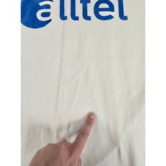 Vintage Alltel Wireless 90s/Y2K Graphic TShirt Mens XL White Cotton Fruit Loom