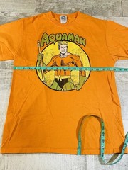 DC Comics Retro Aquaman T Shirt Adult Medium Orange Tee Superhero DCU
