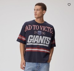KITH FOR THE NFL NEW YORK GIANTS VICTORY VINTAGE BISHOP TEE – INK SIZE XXL