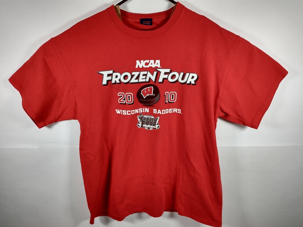 Wisconsin Badgers Hockey T-Shirt XL NCAA Men’s Frozen Four 2010