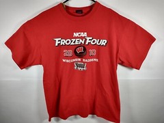 Wisconsin Badgers Hockey T-Shirt XL NCAA Men’s Frozen Four 2010