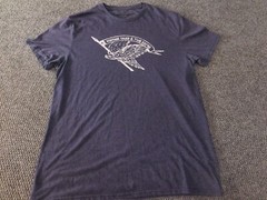 Weatherproof Mens Shirt Large Blue graphic vintage classic