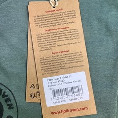 Fjallraven 1960 Logo T-shirt Mens Patina Green Organic Cotton Tee Size L NWT