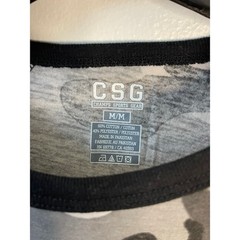 CSG Champs Sports Gear Mens Grey Camo Raglan Long Sleeve T-Shirt Size Medium