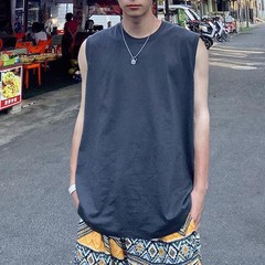 Sports Basic Vest Men’s Summer Sleeveless Tshirt Korean Fashion Tank Tops