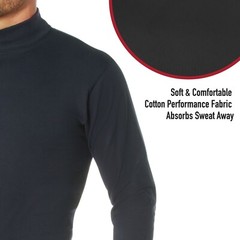 Rothco Turtleneck Warm High Collar Neck Uniform Long Sleeve Mock Shirt Sweater