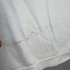 Vintage Art T Shirt Mens XL White Bali Primitive Native Hand Made Single Stitch