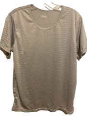 Men’s Mesh T-shirt Quick-Drying Fitness NWOT size Medium US Gray Poly stretch