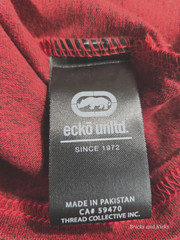 Ecko Unltd Men’s V-Neck Vertical Logo Red Marled T-Shirt Sizes S, M, L, XL NWT