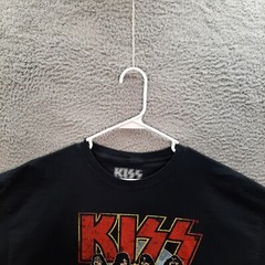 Kiss Shirt Adult XL Black Crewneck Short Sleeve Graphic Tee 80s 90s Rock Music