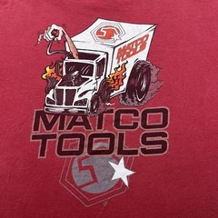 Vintage Matco Tools T-Shirt Mens XL Red Mechanic Tool Truck Automotive Workwear