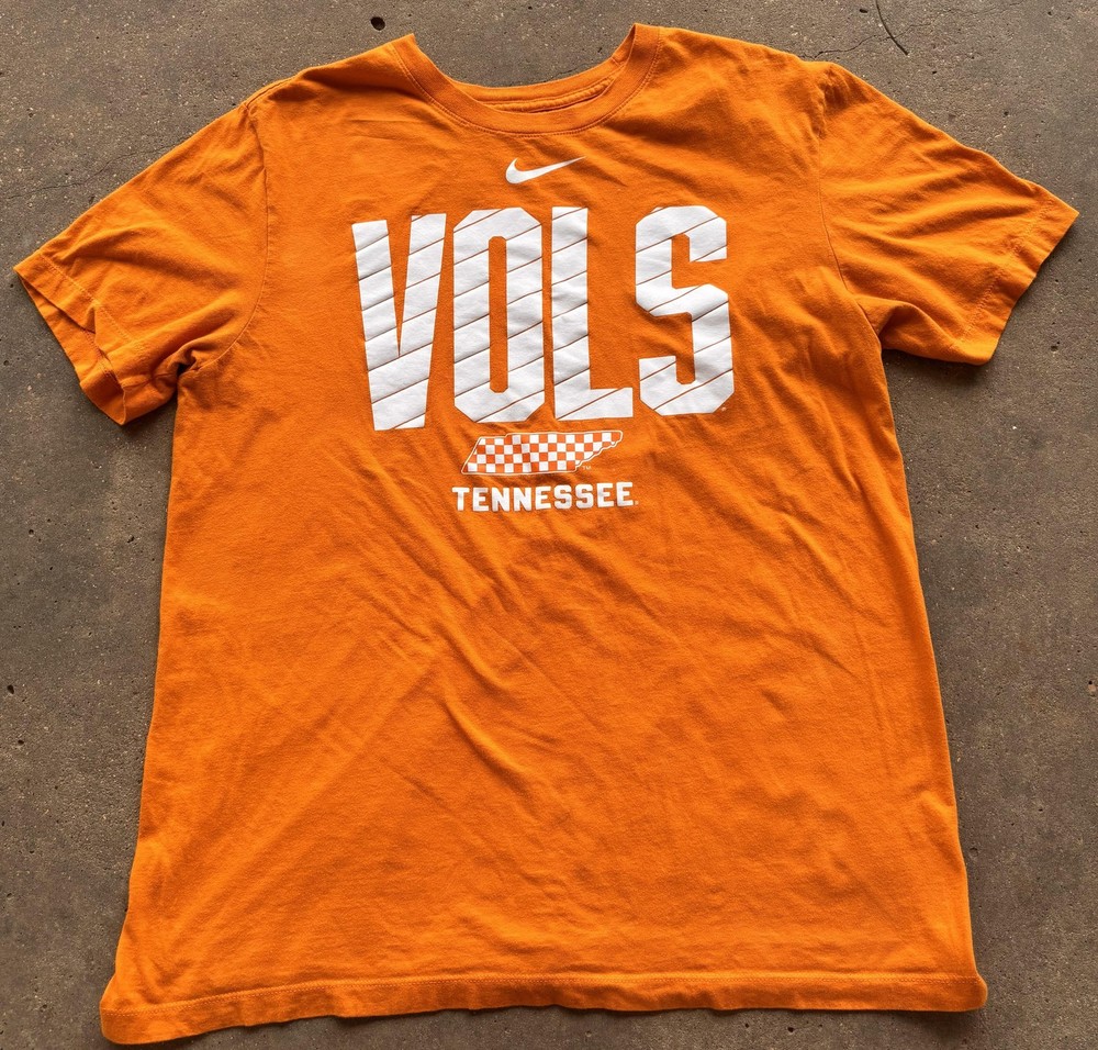 Tennessee Volunteers VOLS Shirt Mens Large Orange Graphic Tee T-Shirt Nike UT