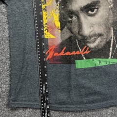 2Pac Makaveli T Shirt Mens Medium Gray Hip Hop Rap Graphic Tee